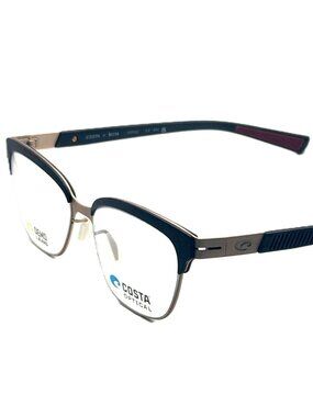 NEW COSTA DEL MAR Bureo UC0110 232 Gold Black Unisex Eyeglasses 52mm 16 135